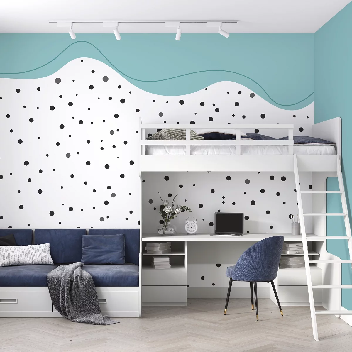 Fototapeta Black Dots