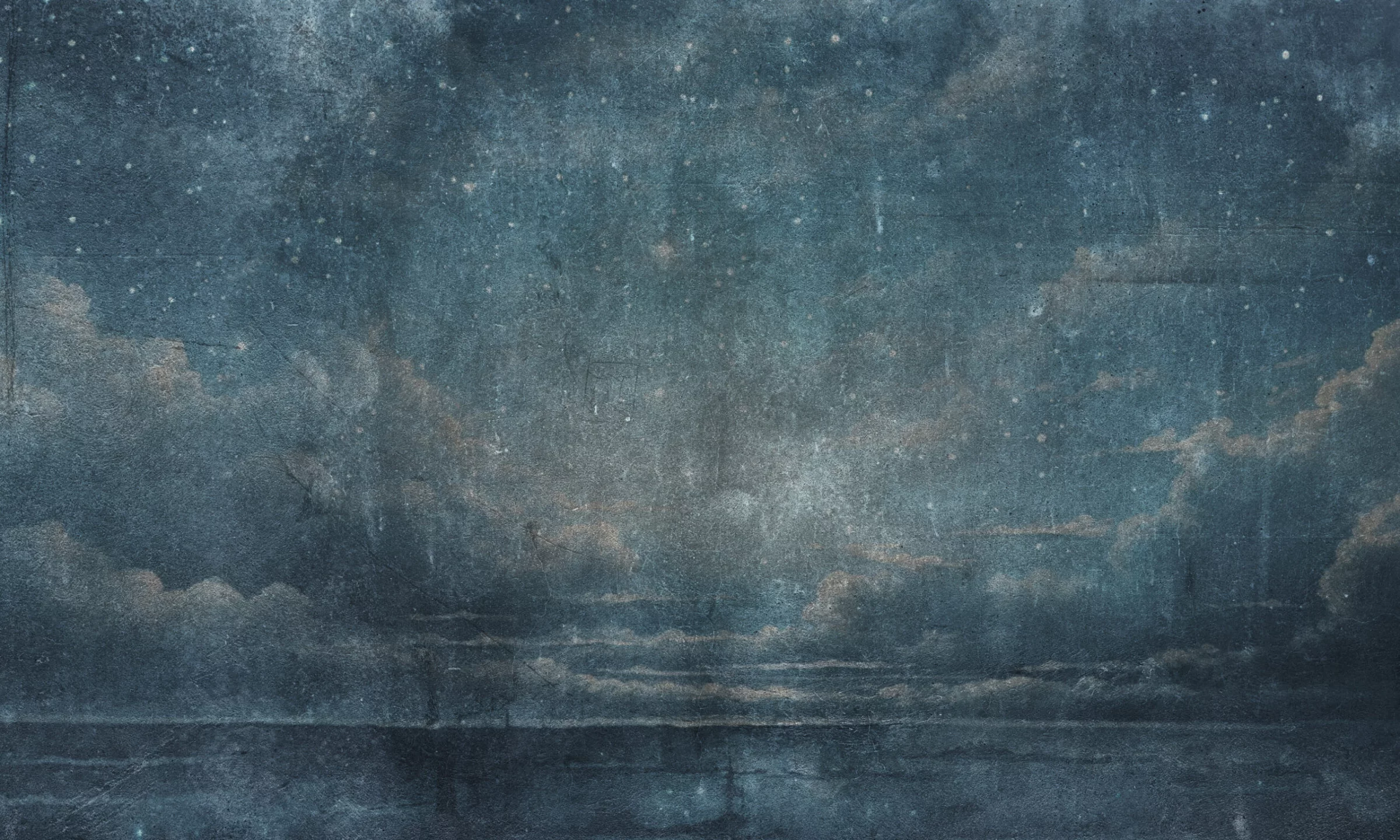 Wzór fototapety Blue Ocean – malarska faktura w granacie i błękicie