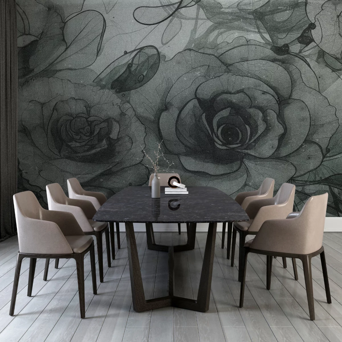 Fototapeta Green Roses