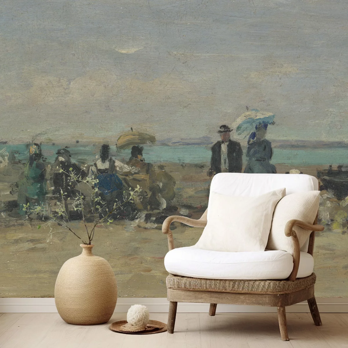 Fototapeta Plaża w Trouville – Eugène Boudin