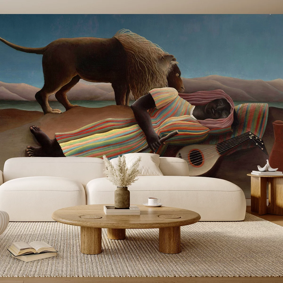 Fototapeta Śpiąca Cyganka – Henri Rousseau