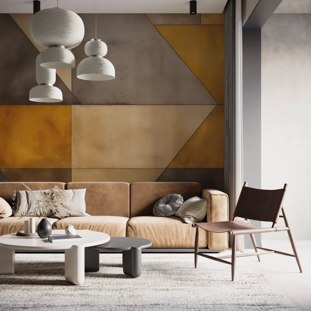 Fototapeta Żółta geometria